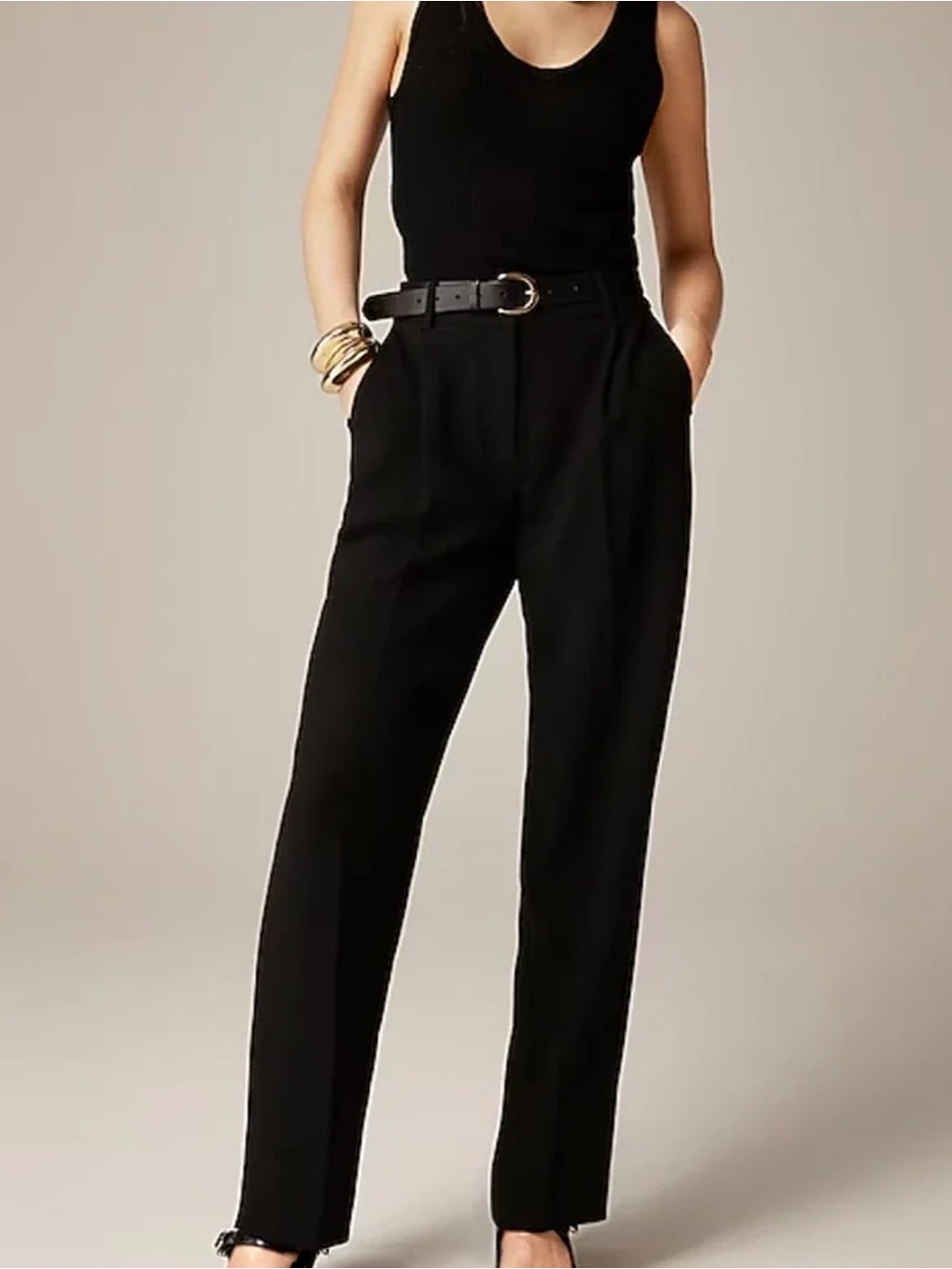 NWT - J. Crew - Tall Essential Pant in City Crepe - Black